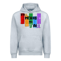 Heather Grey y'all means all y'all Urban Hoodie - MaliasSmallBusiness