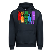 Navy y'all means all y'all Urban Hoodie - MaliasSmallBusiness