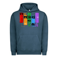 Pigment Midnight Navy y'all means all y'all Urban Hoodie - MaliasSmallBusiness
