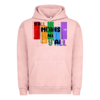 Pigment Salmon y'all means all y'all Urban Hoodie - MaliasSmallBusiness