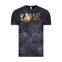 Cloud Black love goats serape cowhide leopard goat family Vintage Tee - Artiststas