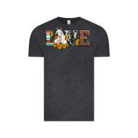 Vintage Black love goats serape cowhide leopard goat family Vintage Tee - Artiststas