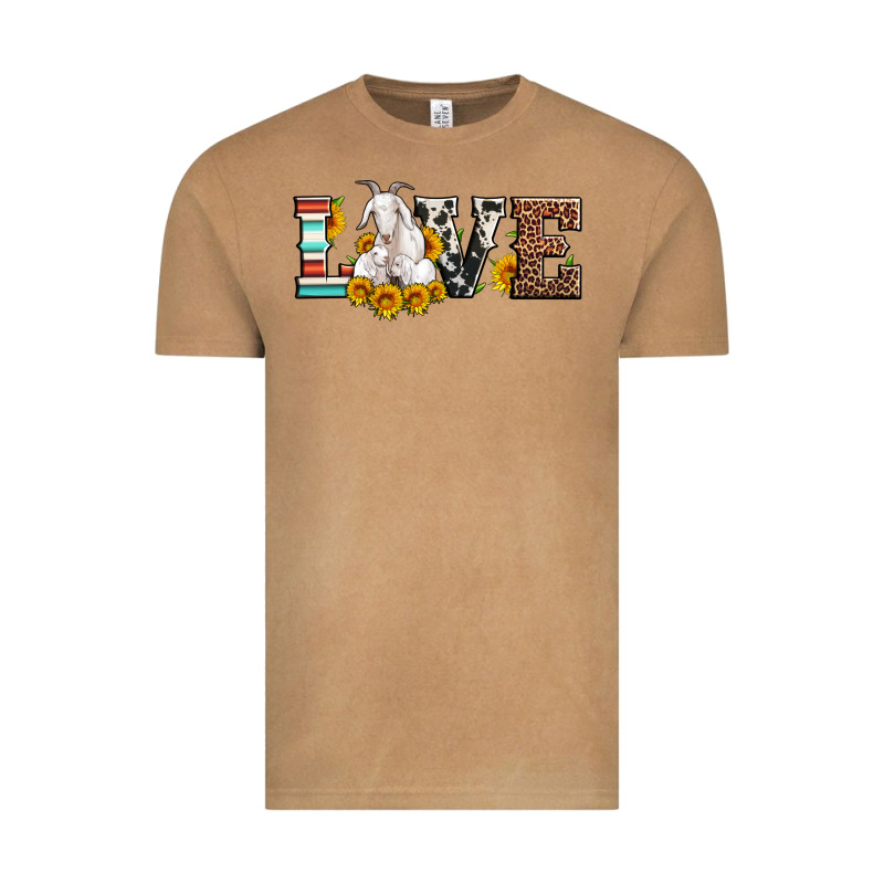 Love Goats Serape Cowhide Leopard Goat Family Vintage Tee by Artiststas | Teevron