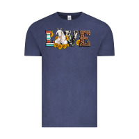Vintage Denim love goats serape cowhide leopard goat family Vintage Tee - Artiststas