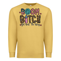 Antique Gold boom bitch Premium Sweatshirt - CowhideDigitalArt