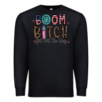 Black boom bitch Premium Sweatshirt - CowhideDigitalArt