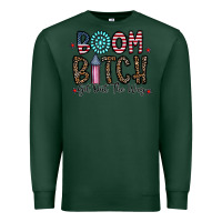 Sports Green boom bitch Premium Sweatshirt - CowhideDigitalArt