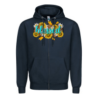 Navy blessed tbw Zipper Hoodie - texasbilliewilder