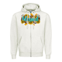 Oatmeal Heather blessed tbw Zipper Hoodie - texasbilliewilder