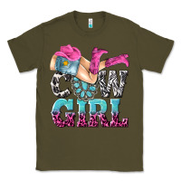Army Green cow girl Classic Tee - texasbilliewilder