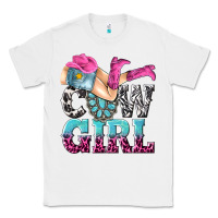 White cow girl Classic Tee - texasbilliewilder