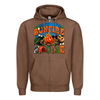 Chestnut bonfire hoodie Zipper Hoodie - texasbilliewilder