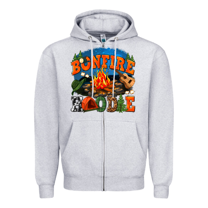 Bonfire Hoodie Zipper Hoodie by texasbilliewilder | Teevron