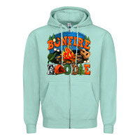 Seafoam bonfire hoodie Zipper Hoodie - texasbilliewilder