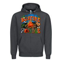 Smoke bonfire hoodie Zipper Hoodie - texasbilliewilder