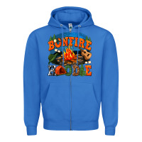 True Royal bonfire hoodie Zipper Hoodie - texasbilliewilder