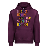 Mauve Wine lgbtq pronouns Urban Hoodie - MaliasSmallBusiness
