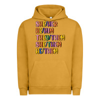 Pigment Peanut Butter lgbtq pronouns Urban Hoodie - MaliasSmallBusiness