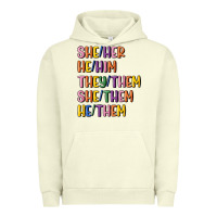 Pigment Pistachio lgbtq pronouns Urban Hoodie - MaliasSmallBusiness