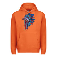 Carrot indian headdress with american flag Premium Hoodie - BarkalooDesign