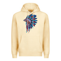 Pina Colada indian headdress with american flag Premium Hoodie - BarkalooDesign