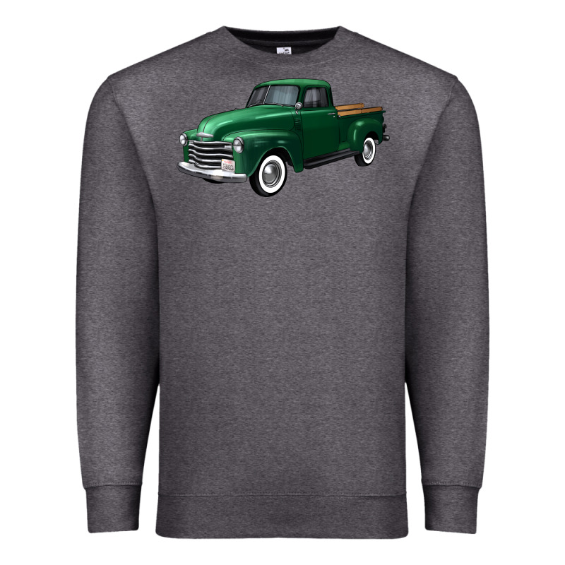 Western Green Truck Right 34 View Premium Sweatshirt by FaDigitalArtStudio | Teevron