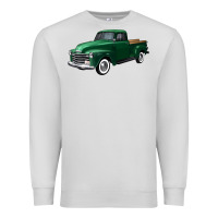 Dove Grey western green truck right 34 view Premium Sweatshirt - FaDigitalArtStudio