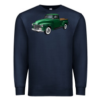 Navy western green truck right 34 view Premium Sweatshirt - FaDigitalArtStudio