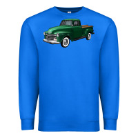 True Royal western green truck right 34 view Premium Sweatshirt - FaDigitalArtStudio