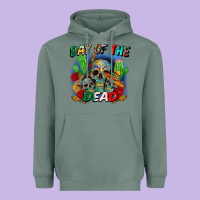 Day Of The Dead Heavyweight Hoodie Designed By Cts Tumbler Store