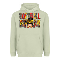 Matcha softball mom messy bun Heavyweight Hoodie - Zillion Design Studio