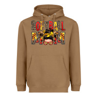 Toasted Coconut softball mom messy bun Heavyweight Hoodie - Zillion Design Studio