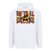 White softball mom messy bun Heavyweight Hoodie - Zillion Design Studio