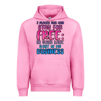 Fuchsia Pink 2 places you can stay for free in your lane and ou Urban Hoodie - MaliasSmallBusiness