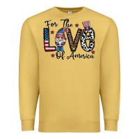 Antique Gold for the lovee of america gnome Premium Sweatshirt - CowhideDigitalArt