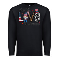 Black for the lovee of america gnome Premium Sweatshirt - CowhideDigitalArt