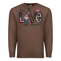 Chestnut for the lovee of america gnome Premium Sweatshirt - CowhideDigitalArt