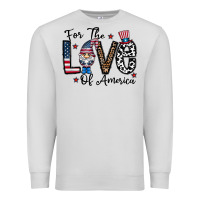 Dove Grey for the lovee of america gnome Premium Sweatshirt - CowhideDigitalArt