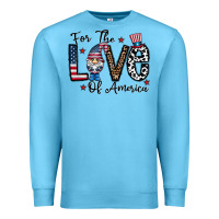 Ocean Blue for the lovee of america gnome Premium Sweatshirt - CowhideDigitalArt