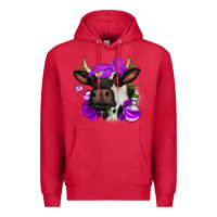 Cardinal halloween roses cow Premium Hoodie - Jasminsmagicworld