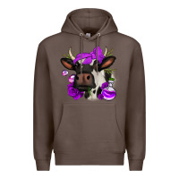 Coffee halloween roses cow Premium Hoodie - Jasminsmagicworld