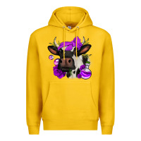 Lemon halloween roses cow Premium Hoodie - Jasminsmagicworld