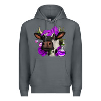 Rock halloween roses cow Premium Hoodie - Jasminsmagicworld