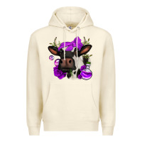 Sandshell halloween roses cow Premium Hoodie - Jasminsmagicworld