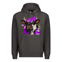 Smoke halloween roses cow Premium Hoodie - Jasminsmagicworld