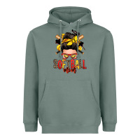 Sage softball mom messy bun Heavyweight Hoodie - Zillion Design Studio