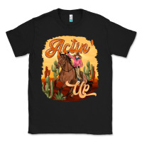 Black cowgirl actin up Classic Tee - texasbilliewilder