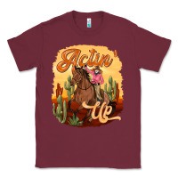 Burgundy cowgirl actin up Classic Tee - texasbilliewilder