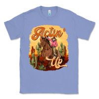 Colony Blue cowgirl actin up Classic Tee - texasbilliewilder