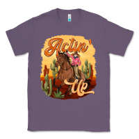 Lavender cowgirl actin up Classic Tee - texasbilliewilder